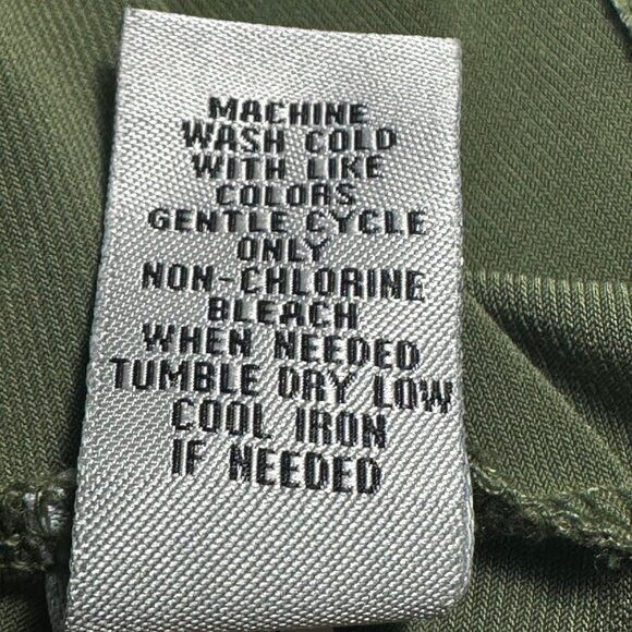 Catherines Womens Plus Size Olive Green Tank Top 1X 18/20W Capsule Foundation - Picture 5 of 7